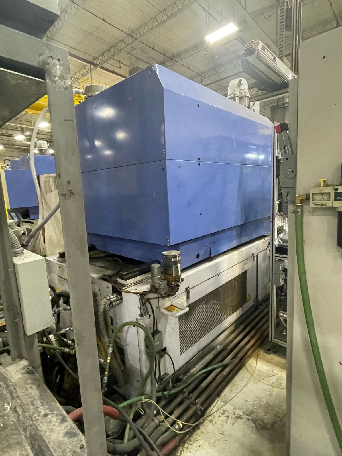 500 TON INJECTION MOLDING MACHINE ALL ELECTRIC JSW MODEL J500ELIII-1400H, YEAR 2005